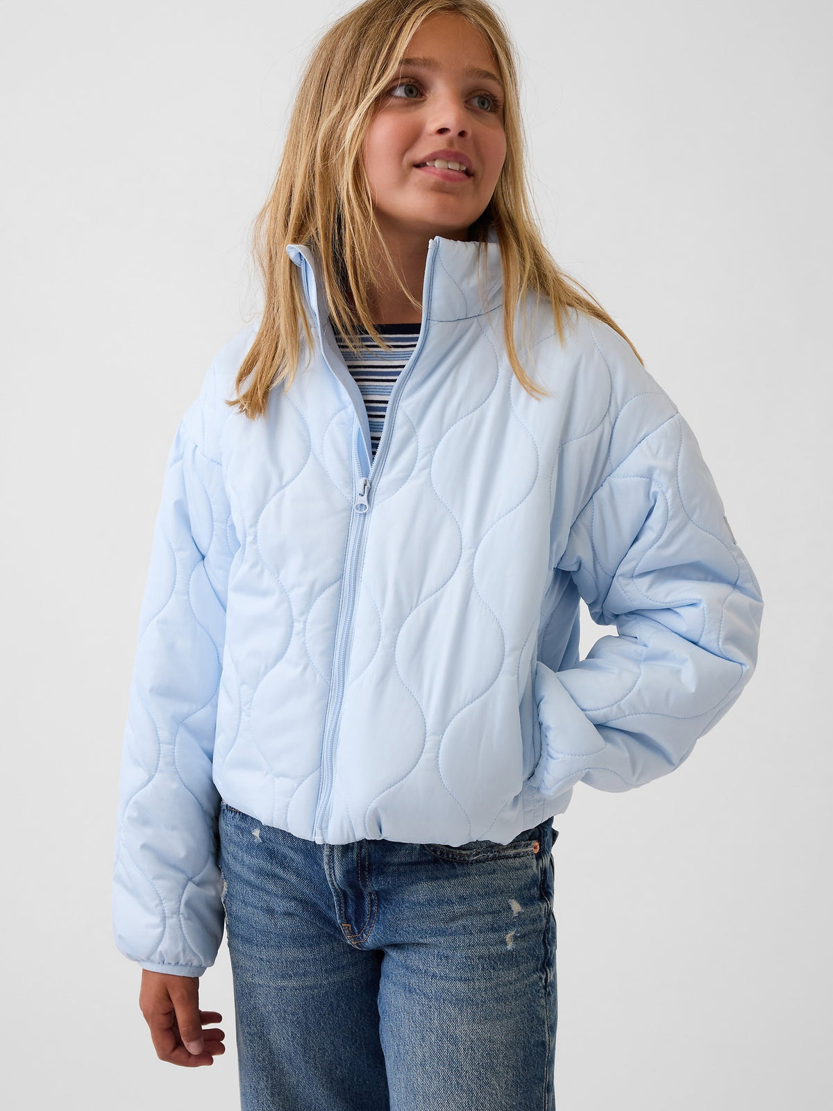 Pembe Relaxed Puffer Şişme Ceket