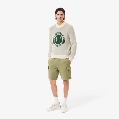 Lacoste Cotton Fleece Cargo Erkek Haki Şort