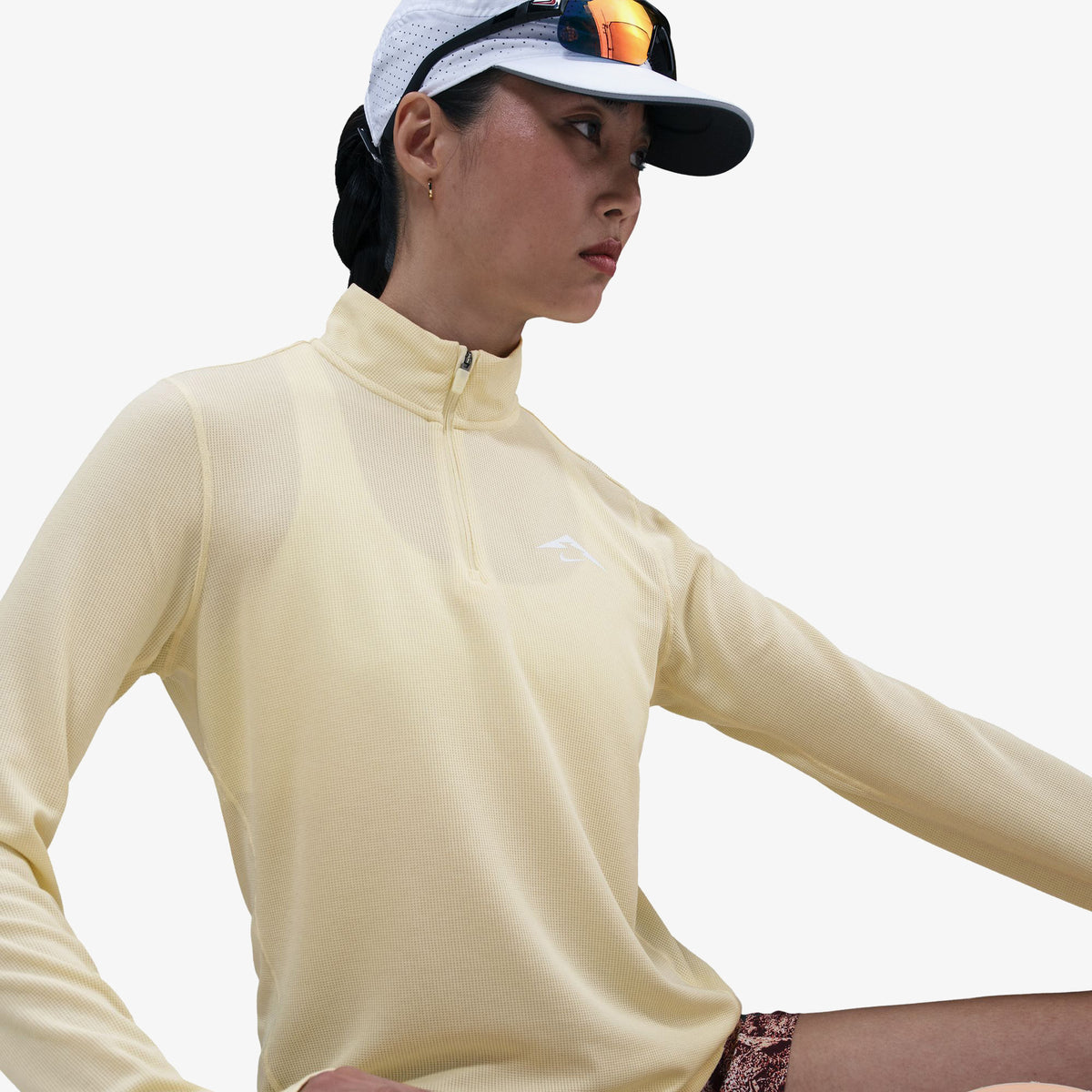 Nike Trail Df Hz Midlayer Kadın Sarı Sweatshirt