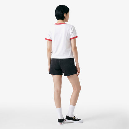 Vans Center Chest Ringer Kadın Beyaz T-shirt