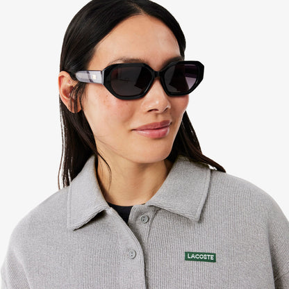 Lacoste Oversize Fit Kadın Gri Sweatshirt