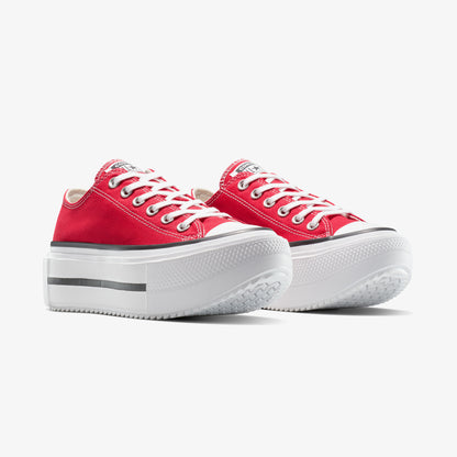 Converse Chuck Taylor All Star Lift Double Stack Kadın Kırmızı Sneaker