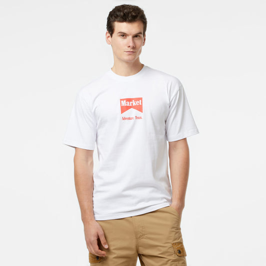 Market Adventure Team Erkek Beyaz T-shirt