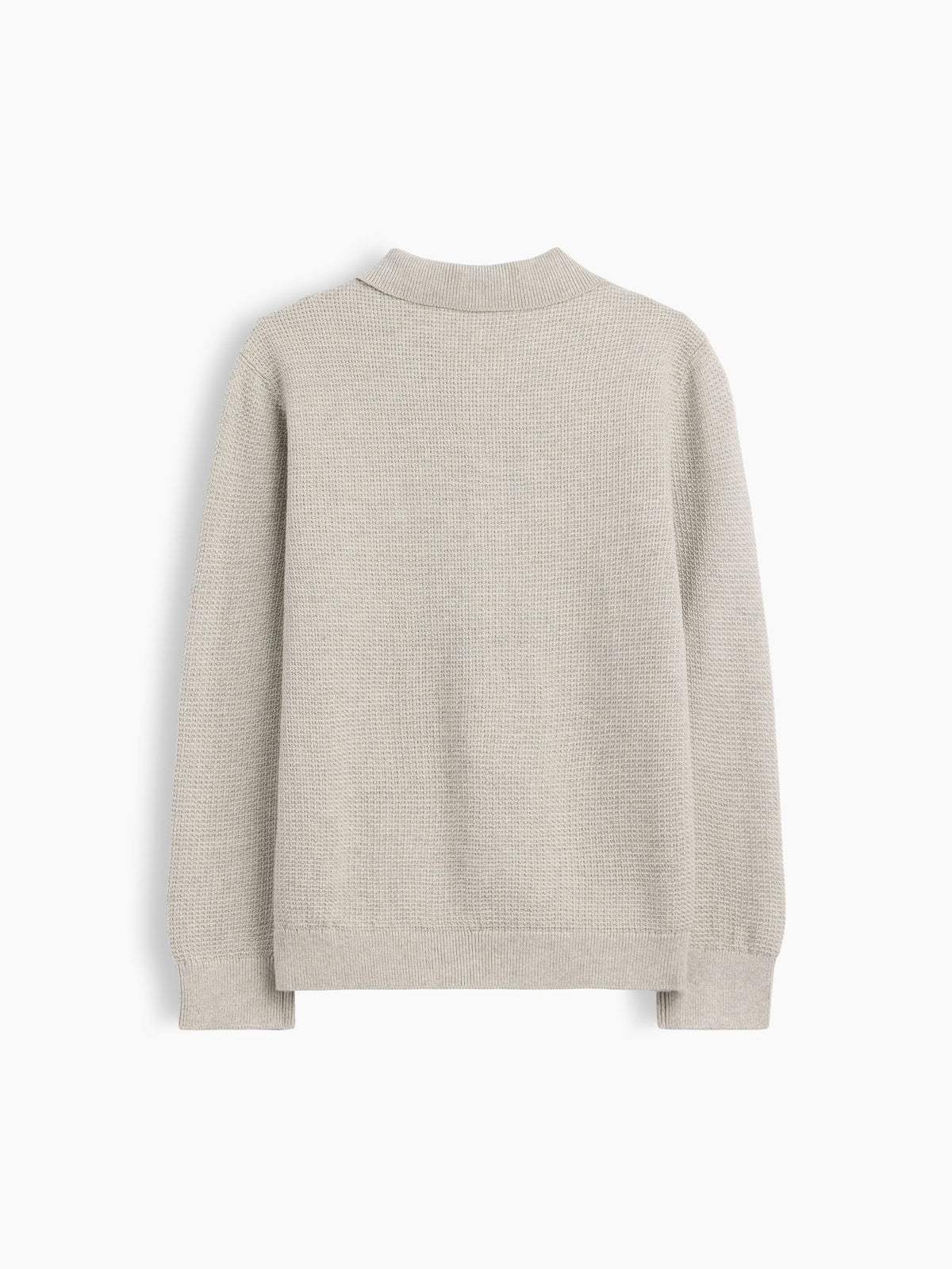 Gri Relaxed Textured Polo T-shirt