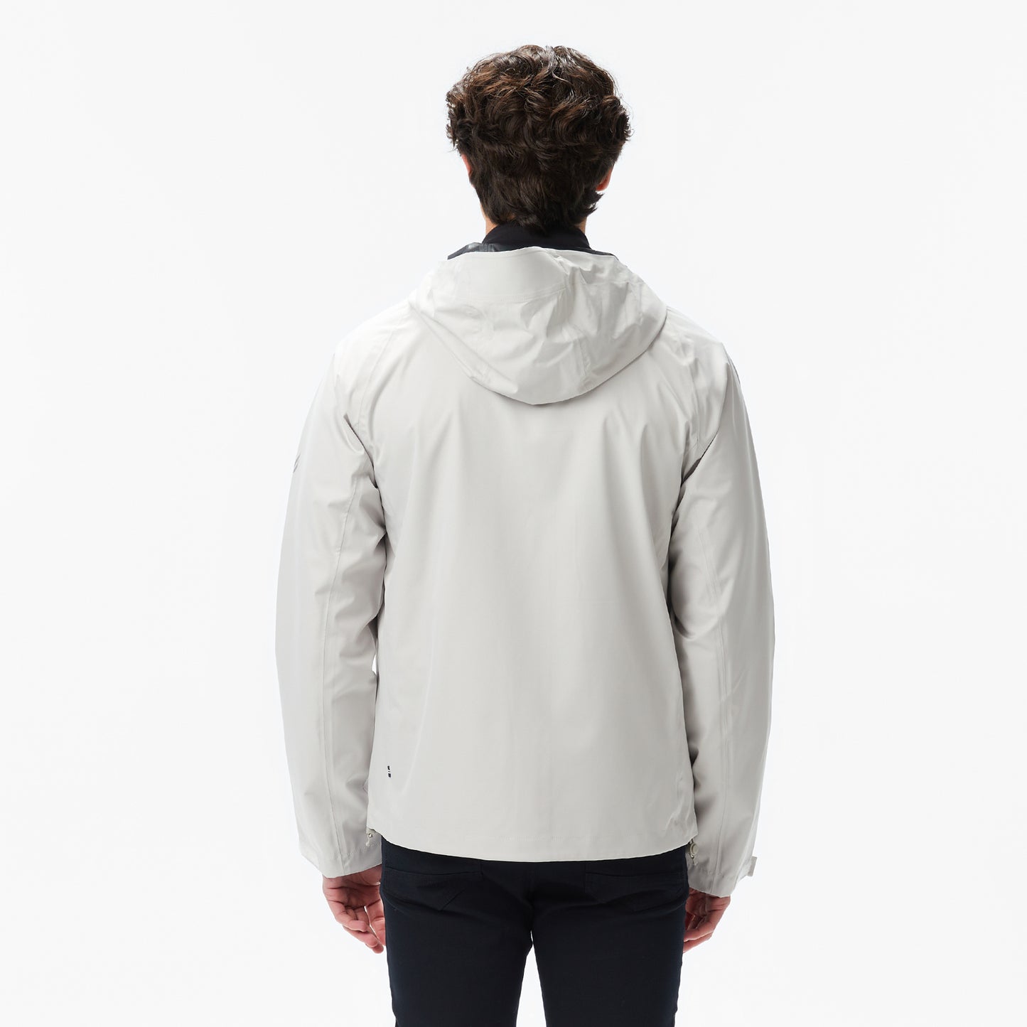 Nautica Erkek Gri Regular Fit Kapüşonlu Su Geçirmez Yağmurluk