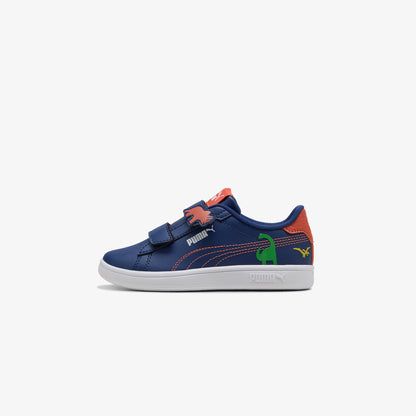 Puma Smash 3.0 Dino V Çocuk Mavi Spor Ayakkabı