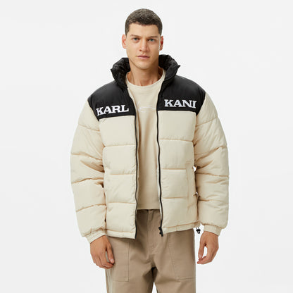 Karl Kani Retro Essential Puffer Erkek Krem Mont