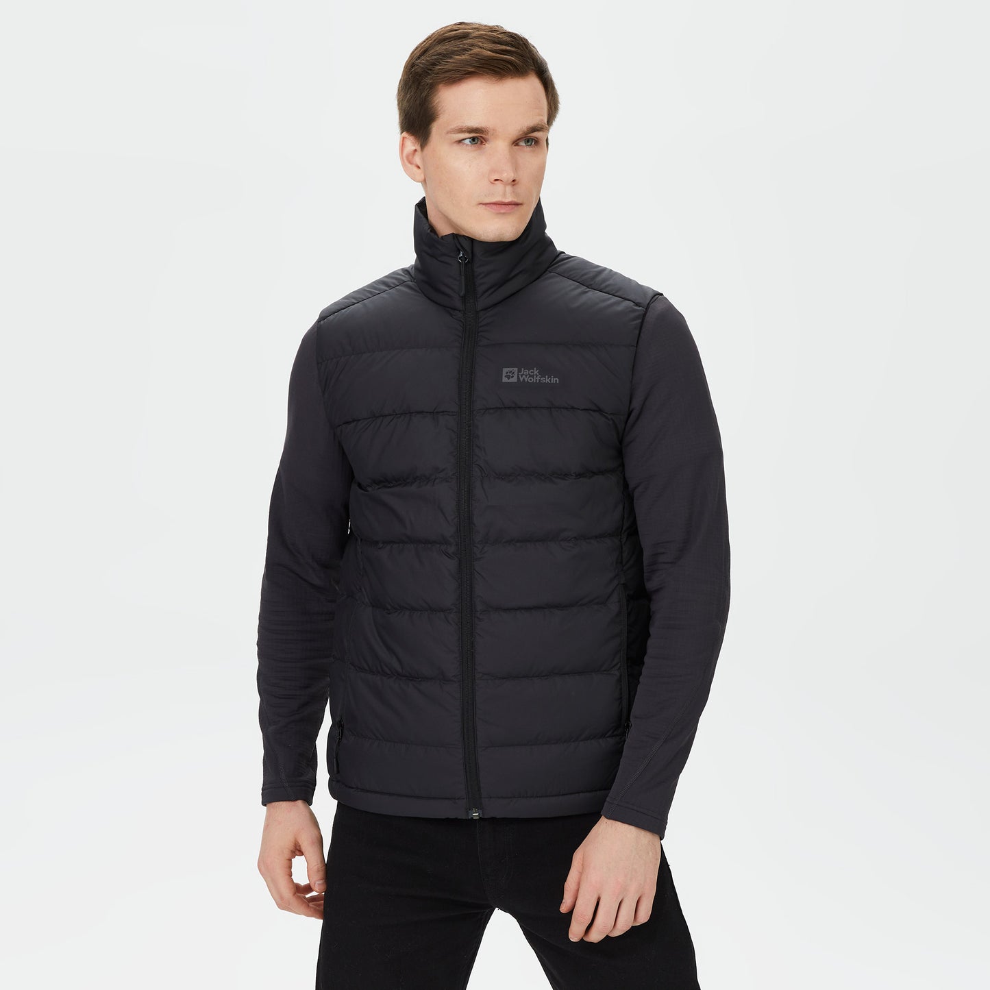 Jack Wolfskin Ather Down Vest Erkek Siyah Yelek