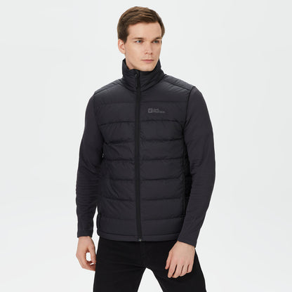 Jack Wolfskin Ather Down Vest Erkek Siyah Yelek