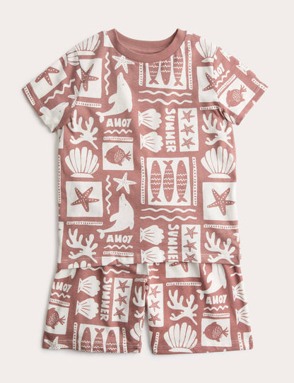Pamuklu Desenli Pijama Takımı