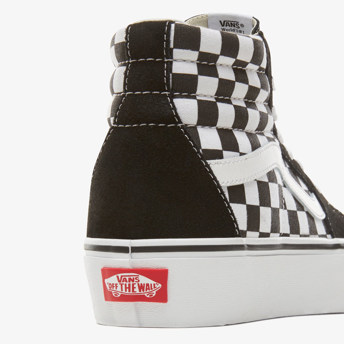 Vans Checkerboard Sk8-hi Platform 2.0 Siyah - Beyaz Kadın Sneaker