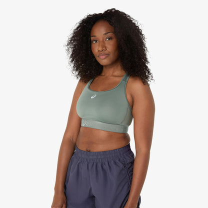 Asics Road Compression Kadın Yeşil Koşu Bra