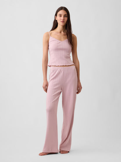 Açık Pembe Pointelle Pijama Altı