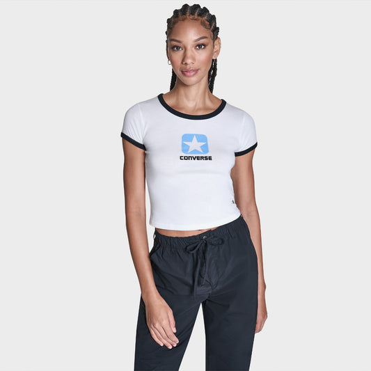 Converse Regular Fit Kadın Beyaz T-shirt