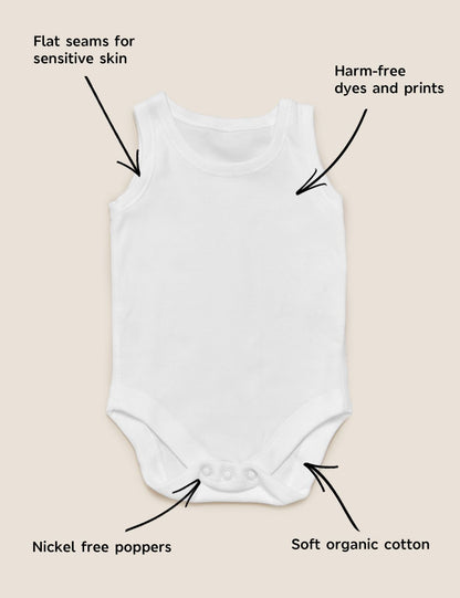 Saf Pamuklu 7'li Bodysuit (0-3 Yaş)