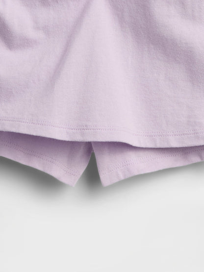 Lila Pull-on Jersey Şort Etek