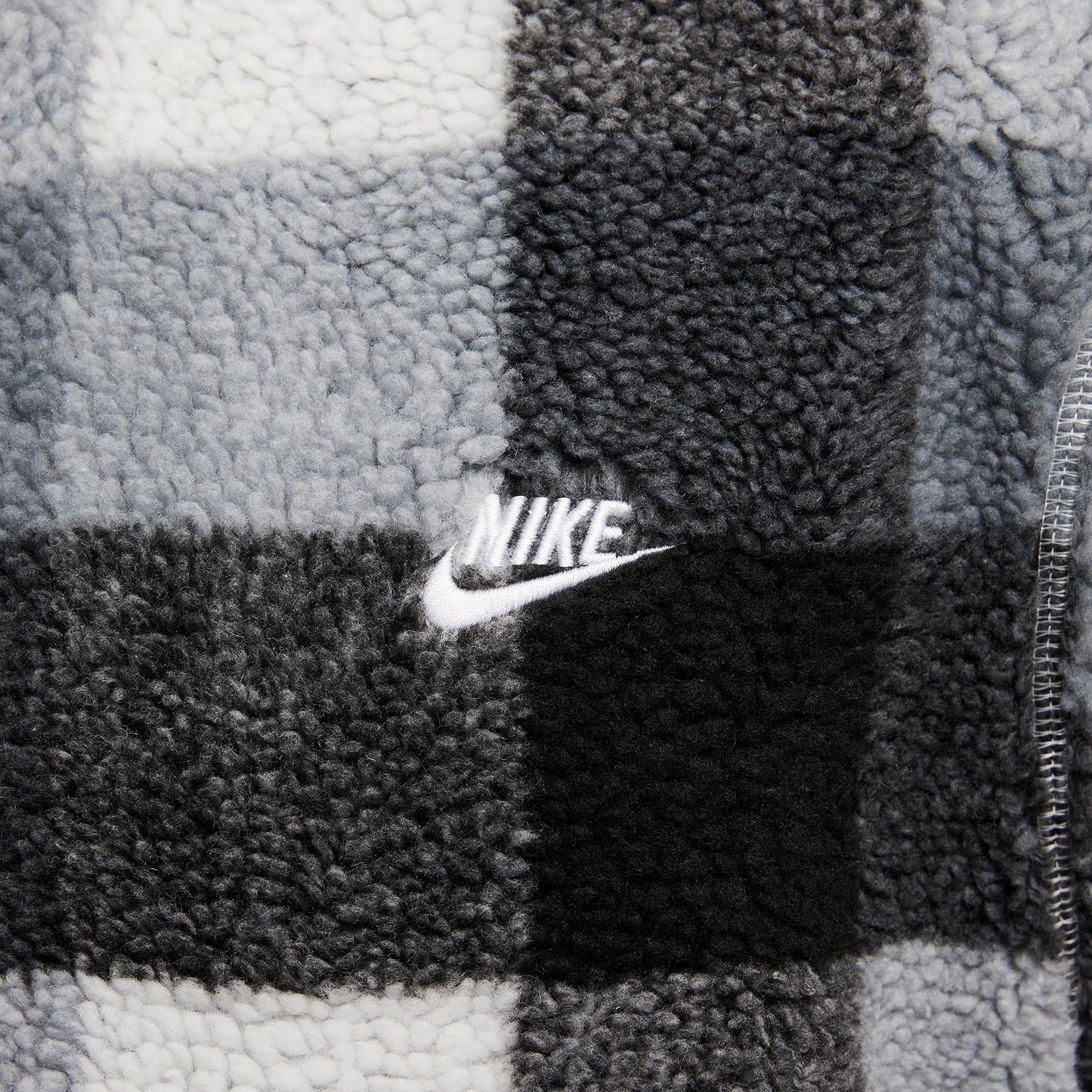 Nike M Nk Club Ssnl Wntrzd Aop Hz Erkek Siyah Sweatshirt