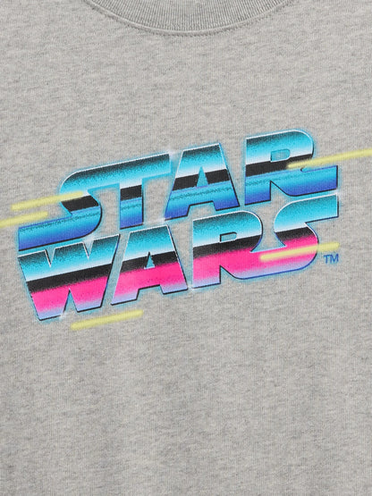 Gri Star Wars Grafik T-shirt