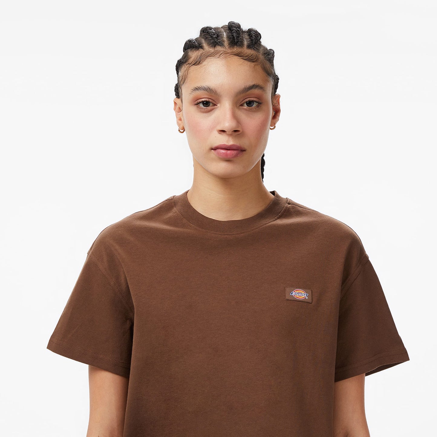 Dickies Oakport Boxy Kadın Kahverengi T-shirt