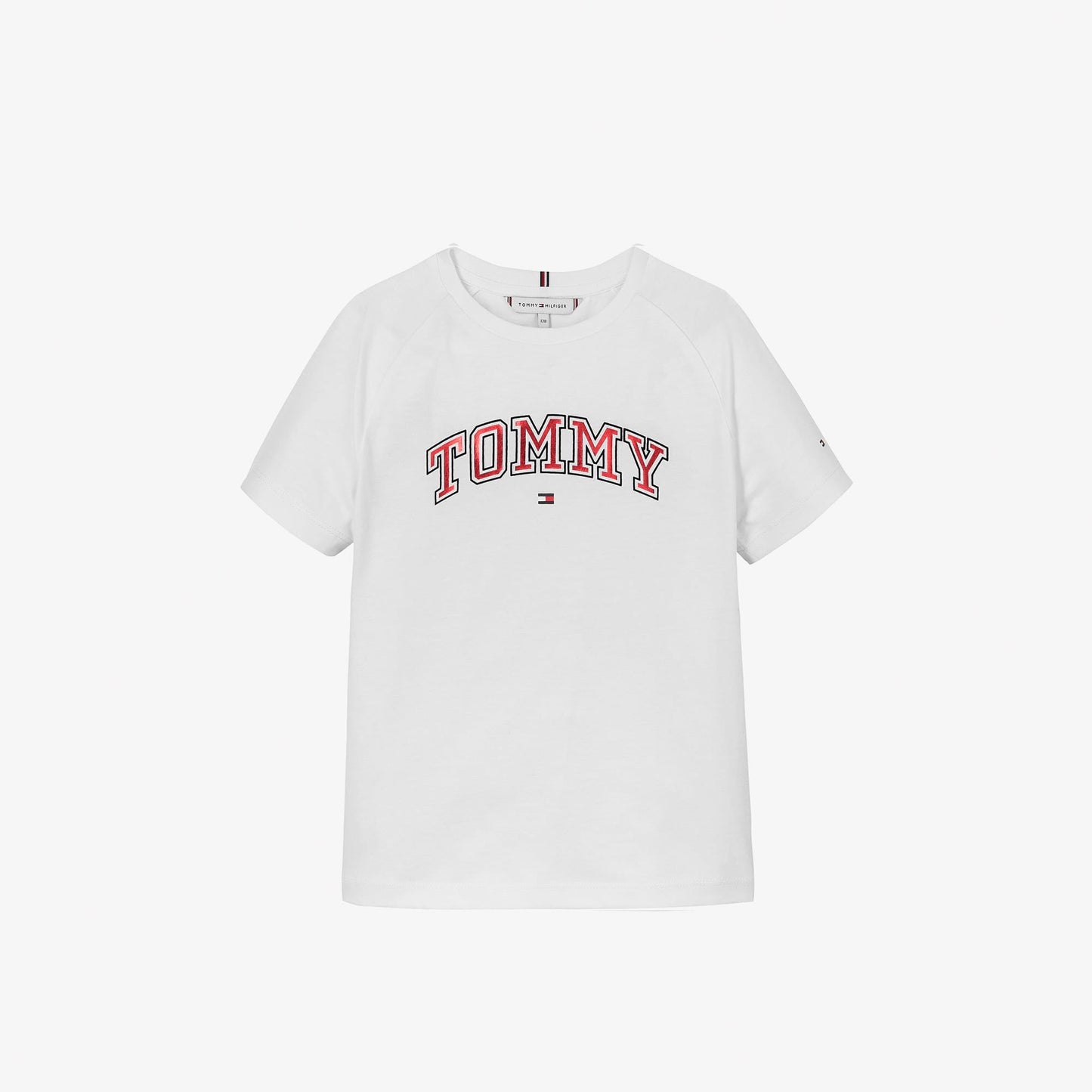 Tommy Hilfiger Varsiy Foil Çocuk Beyaz T-shirt