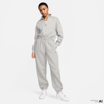 Nike Sportswear Phoenix Fleece Kadın Gri Eşofman Altı