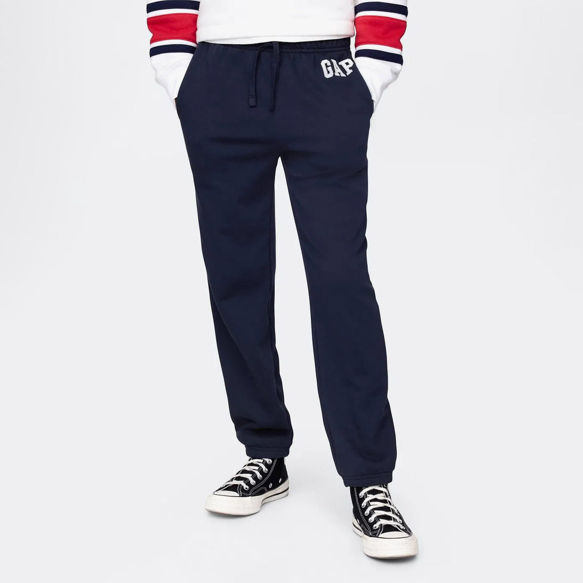 Gap V-frch Bas Heritage Logo Çocuk Lacivert Eşofman Altı