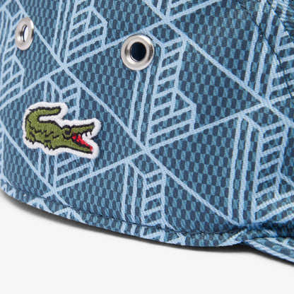 Lacoste Printed Twill Jockey Unisex Mavi Şapka