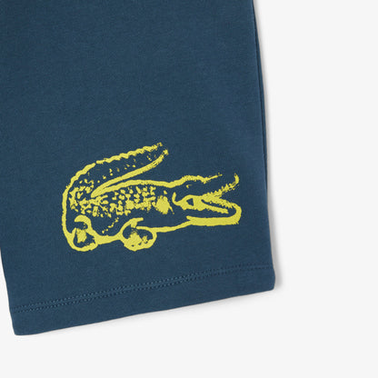 Lacoste Erkek Çocuk Baskılı Lacivert Şort