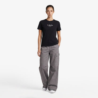 Converse Regular Fit Kadın Siyah T-shirt