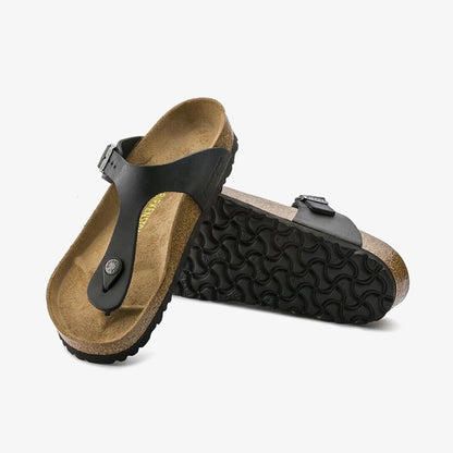 Birkenstock Gizeh Oiled Leather Unisex Siyah Terlik