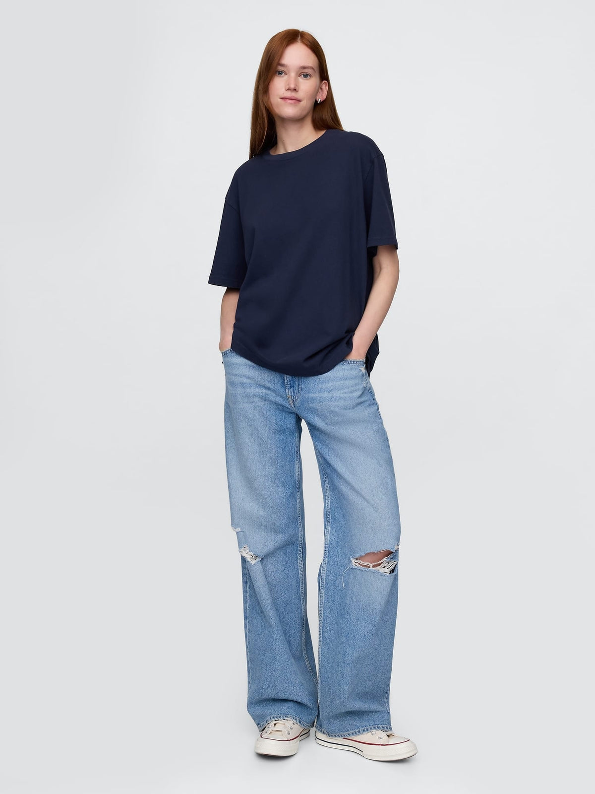 Lacivert Heavyweight Relaxed T-shirt