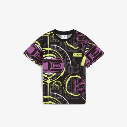 Puma Hot Wheels Graphic Çocuk Yeşil T-shirt