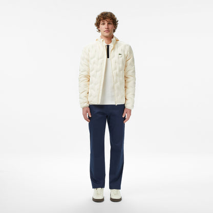 Lacoste Erkek Regular Fit Dik Yaka Kapitone Bej Mont