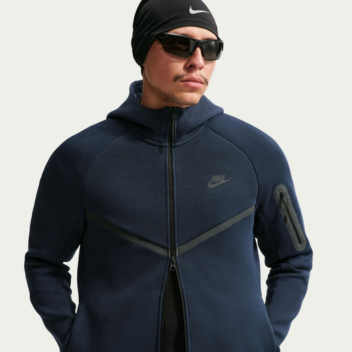 Nike Tech Fleece Full Zip Erkek Mavi Sweatshirt