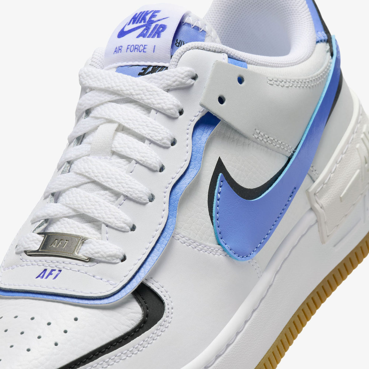 Nike Air Force 1 Shadow Kadın Beyaz/mavi/ Siyah Sneaker