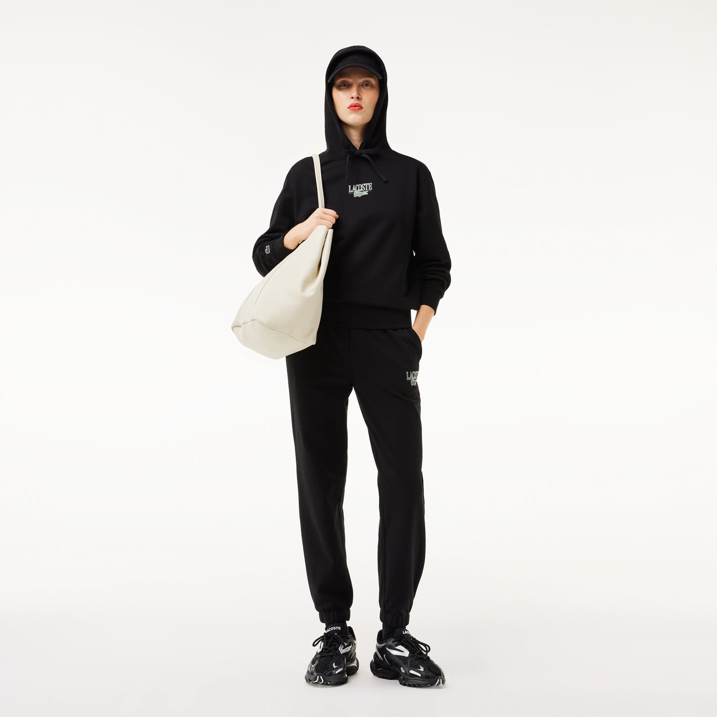 Lacoste Classic Kadın Siyah Hoodie