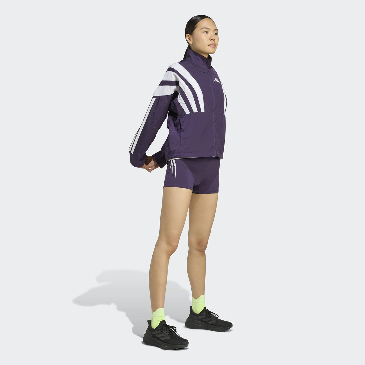 Adidas Adizero Nyc Kadın Mor Koşu Rüzgarlığı
