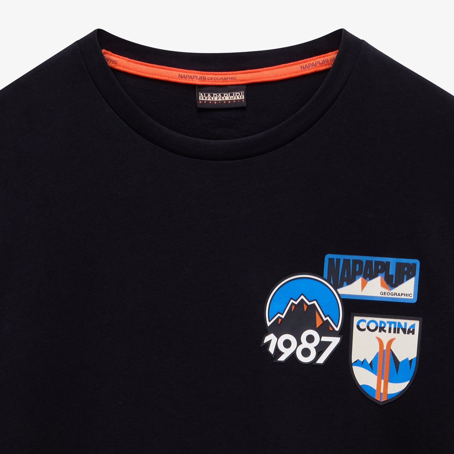 Napapijri S-montepiana Erkek Siyah T-shirt