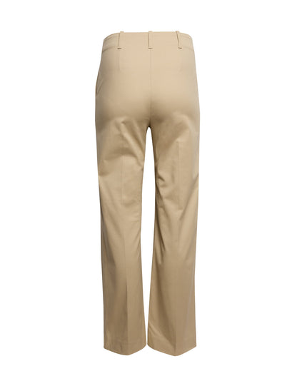 Pamuklu Straight Leg Pantolon