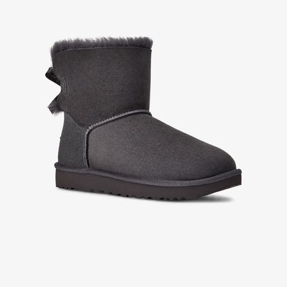 Ugg Mini Bailey Bow Kadın Gri Bot