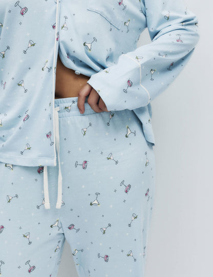 Pamuk-modal Baskılı Pijama Takımı