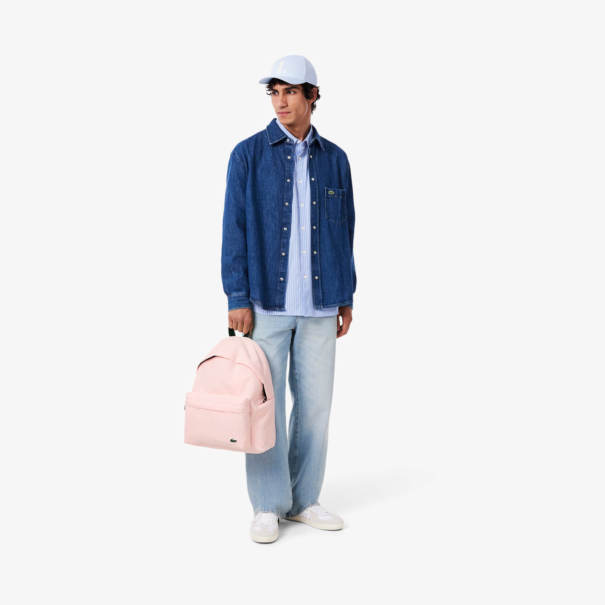 Lacoste Casual Croc Erkek Pembe Sırt Çantası