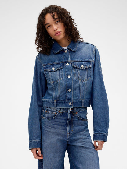 Mavi Gap × Victoria Beckham Relaxed Crop Denim Ceket