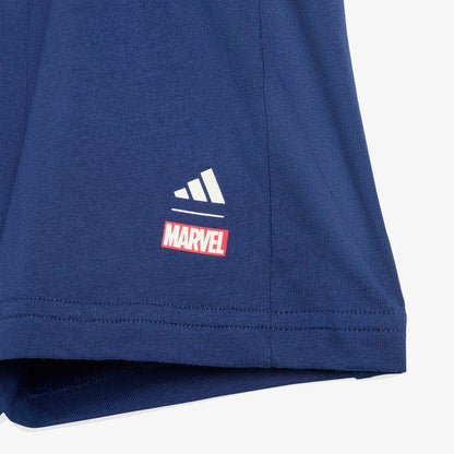 Adidas Marvel Set Çocuk Mavi Şort Takım