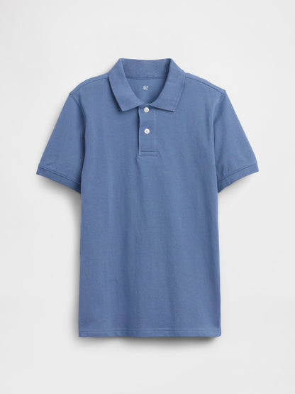 Açık Mavi Pique Polo T-shirt