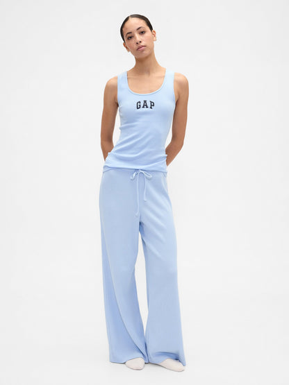 Açık Mavi Gap Logo Ribbed Tank Top