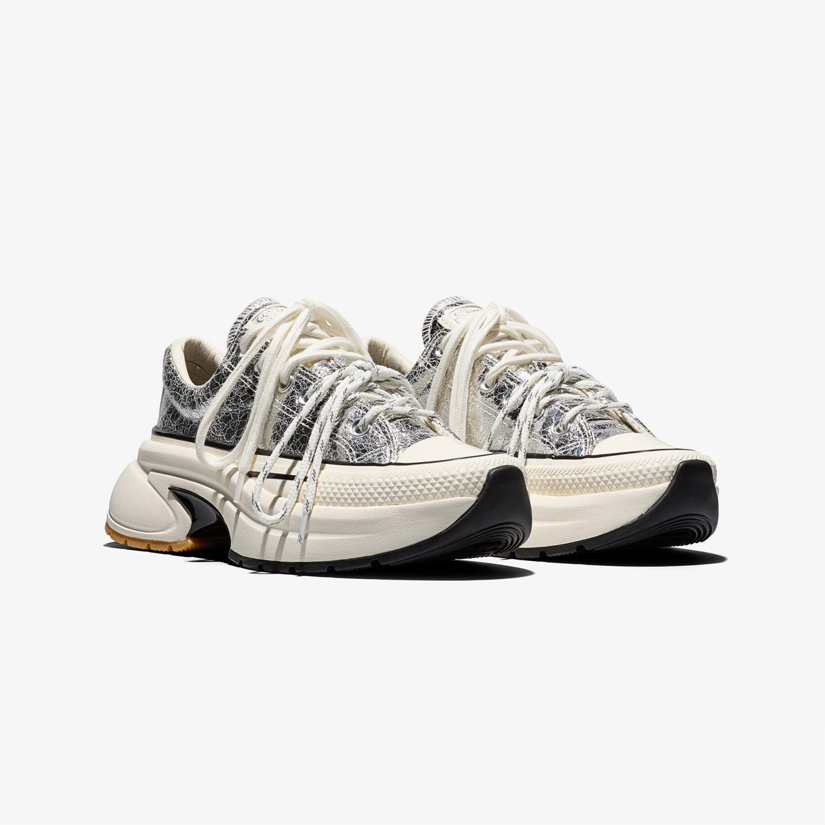 Converse Run Star Crush Metalik Unisex Gri Sneaker
