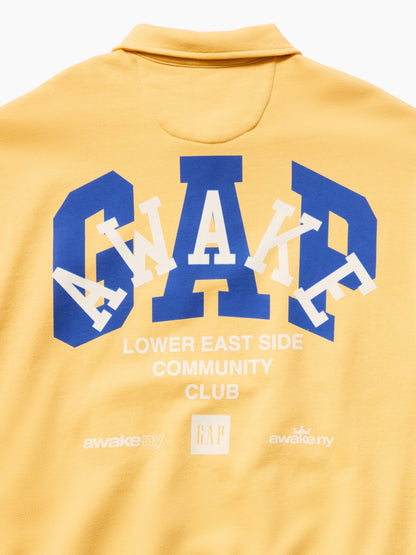 Sarı Gap × Awake Ny Heavyweight Oversized Çeyrek Fermuarlı Sweatshirt