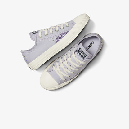 Converse Chuck Taylor All Star Pearls & Studs Low Top Ghost Town Unisex Mor Sneaker