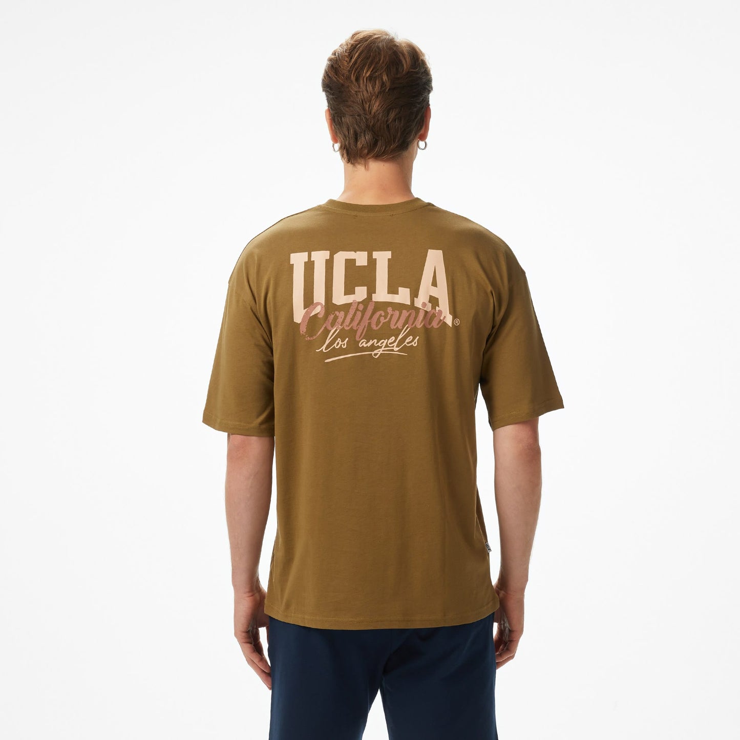 Ucla Aspen Erkek Yeşil Bisiklet Yaka T-shirt
